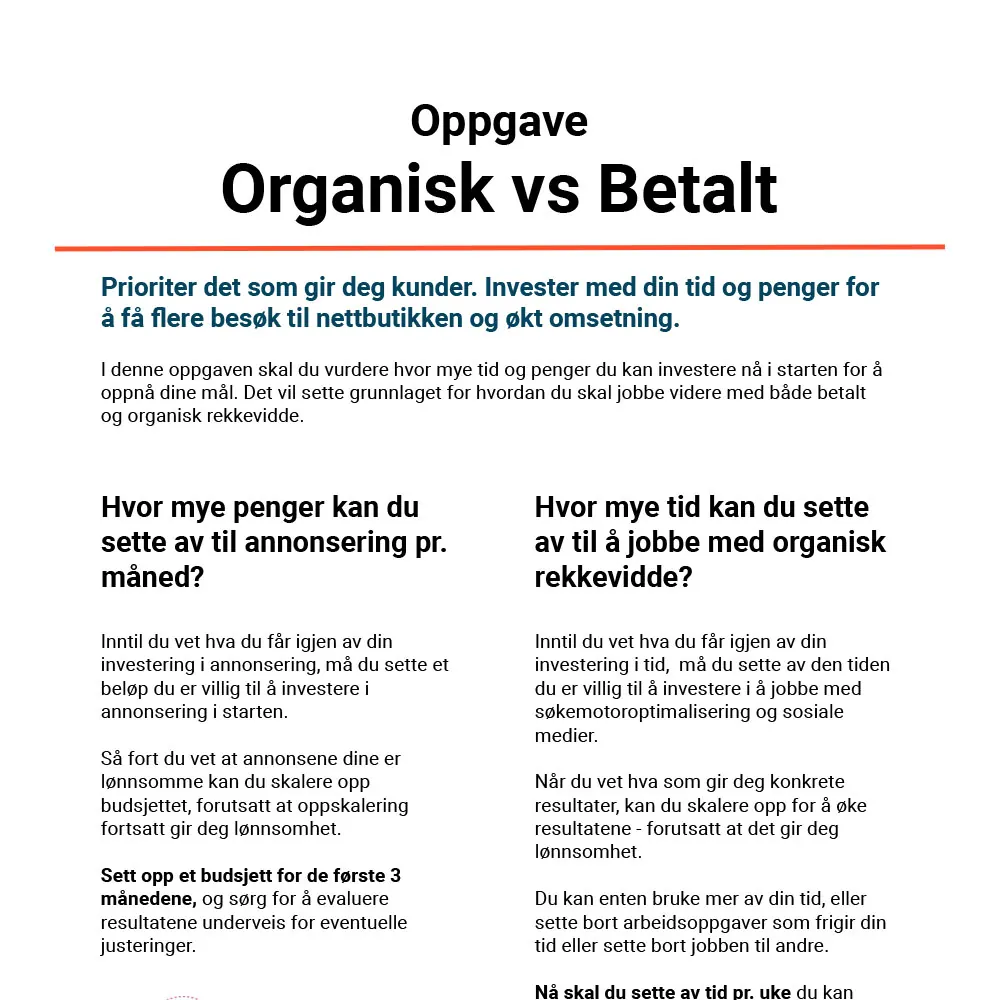 Eksempel på nedlastbar oppgave fra kurset